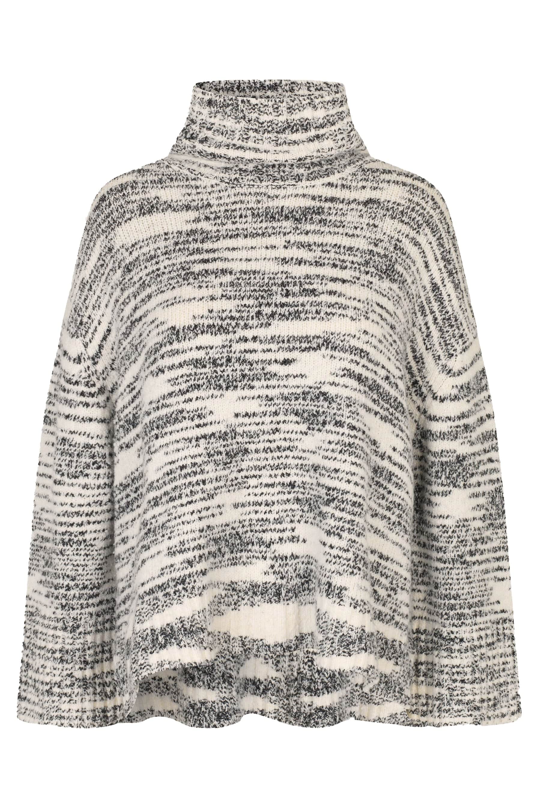 Masai Fuchsia Melange Knitted Jumper - Black