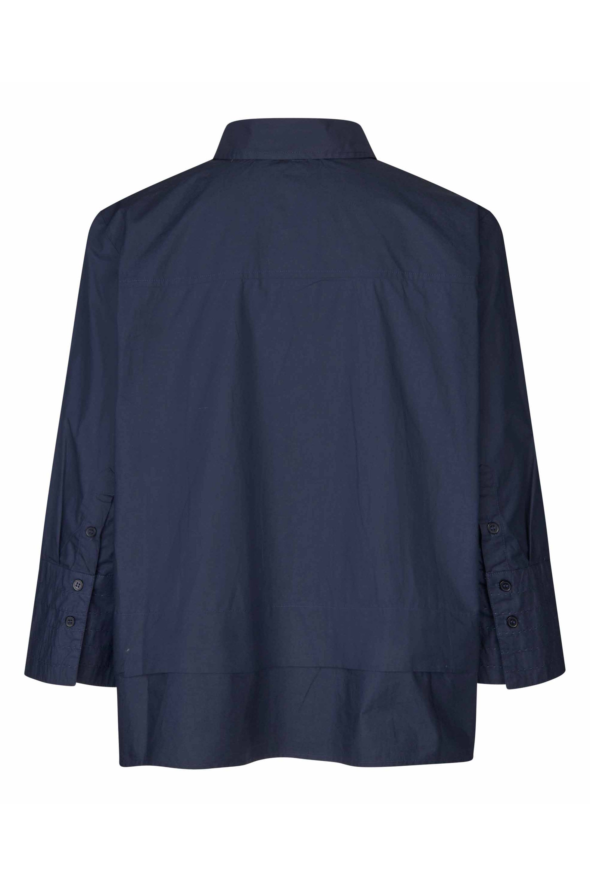 Masai Ianela Cotton 3/4 Sleeve Shirt - Navy Blazer