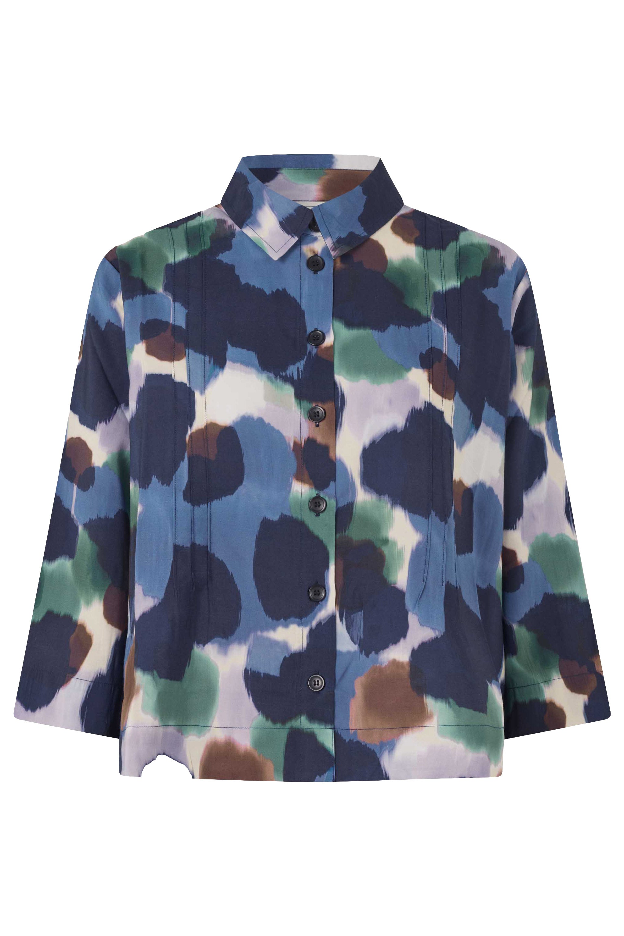 Masai Ibilisan Printed Shirt - Navy Blazer