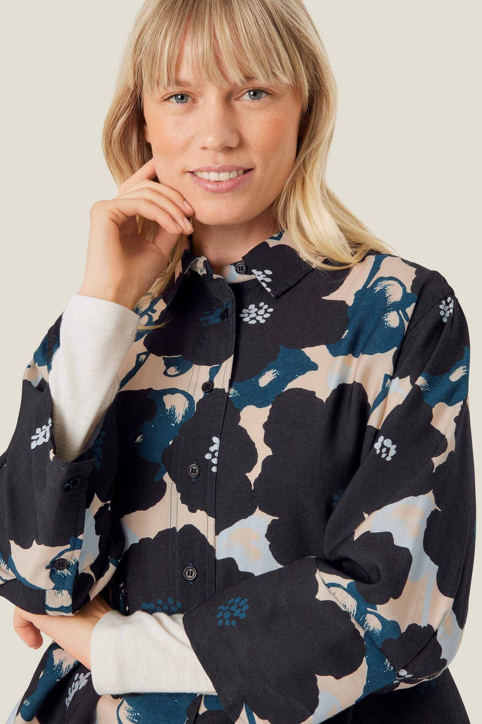 Masai Ilonka Printed Shirt - Moonlit Ocean