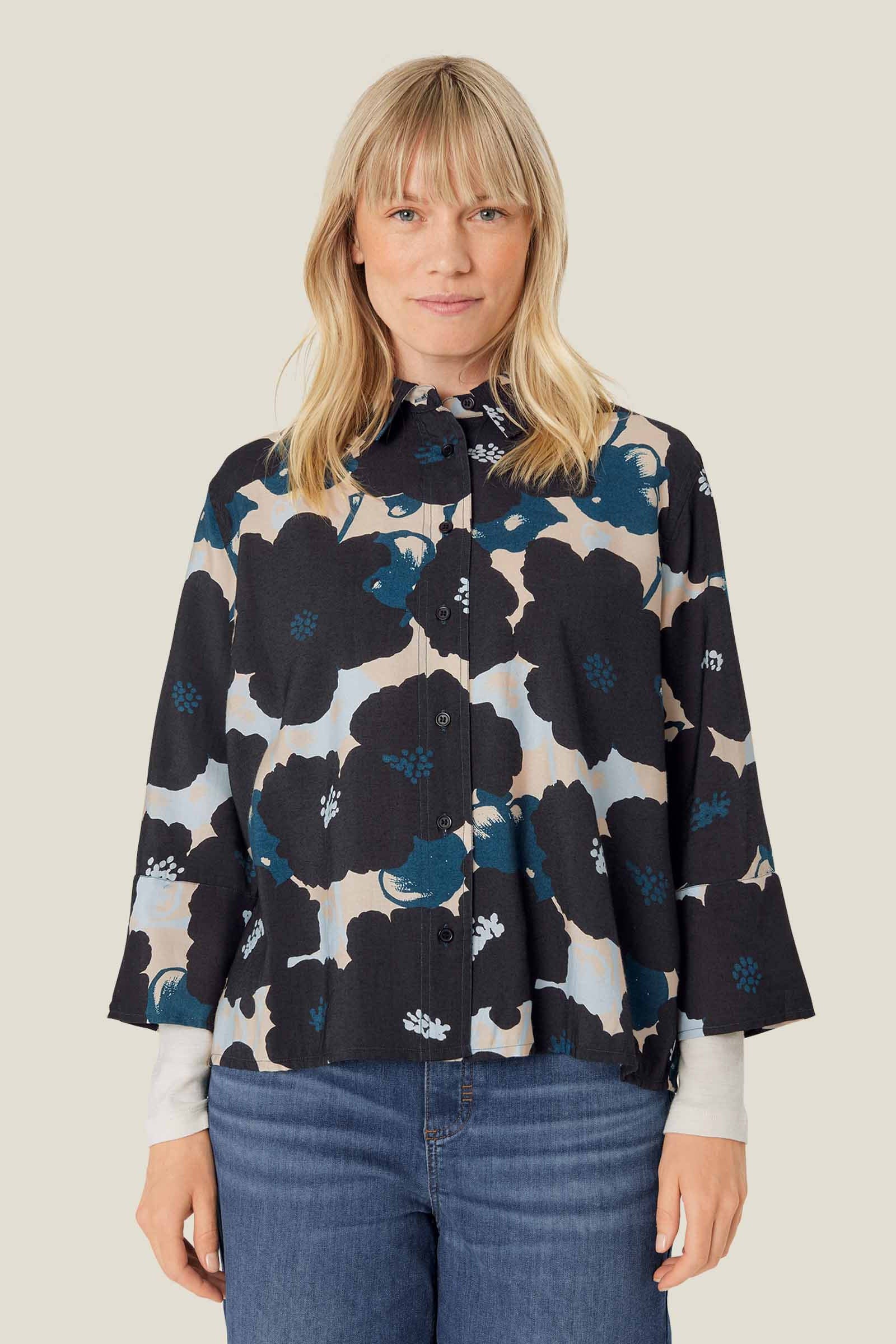 Masai Ilonka Printed Shirt - Moonlit Ocean