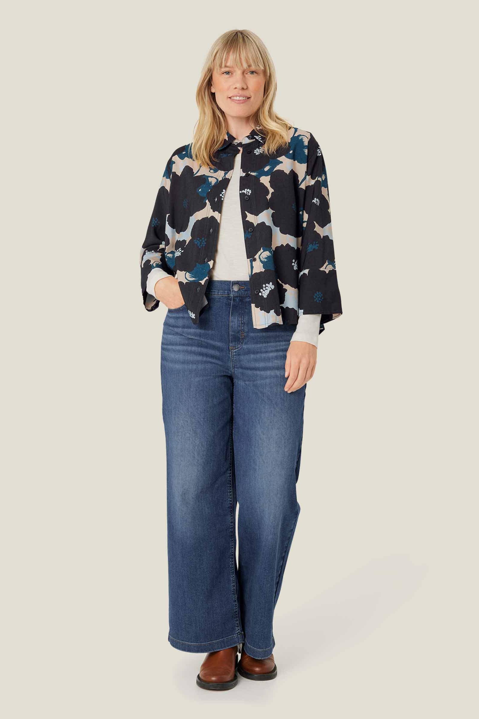 Masai Ilonka Printed Shirt - Moonlit Ocean