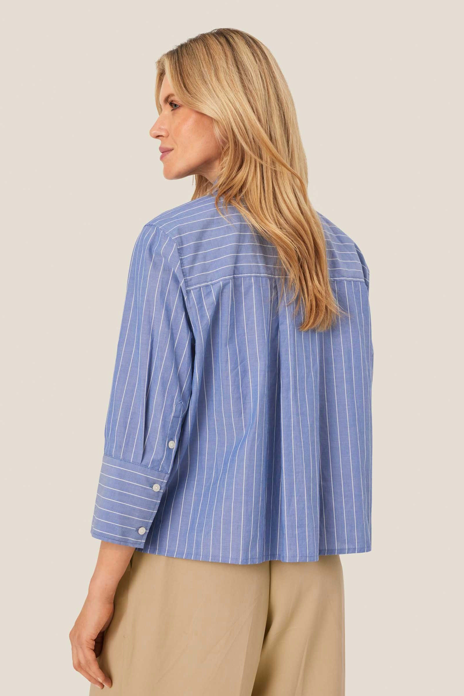Masai Ilonka Stripe Shirt - Sargasso Sea