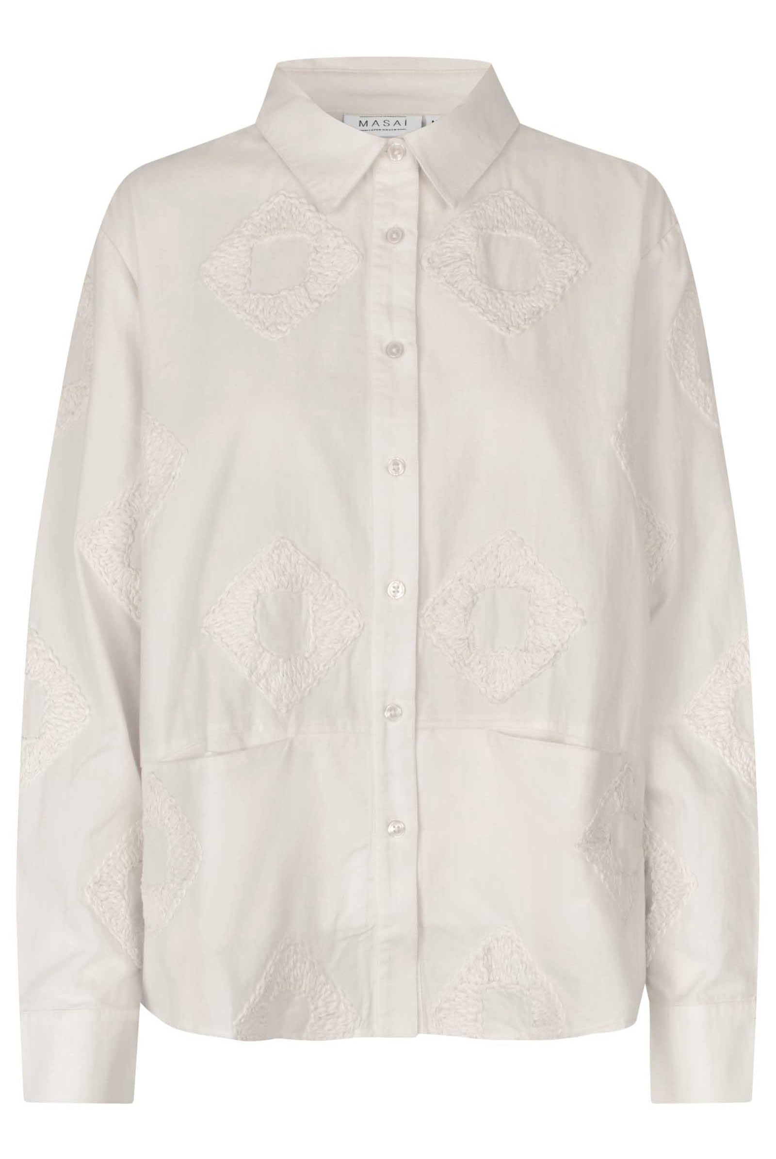 Masai Inanne Embroidered Shirt - Jet Stream