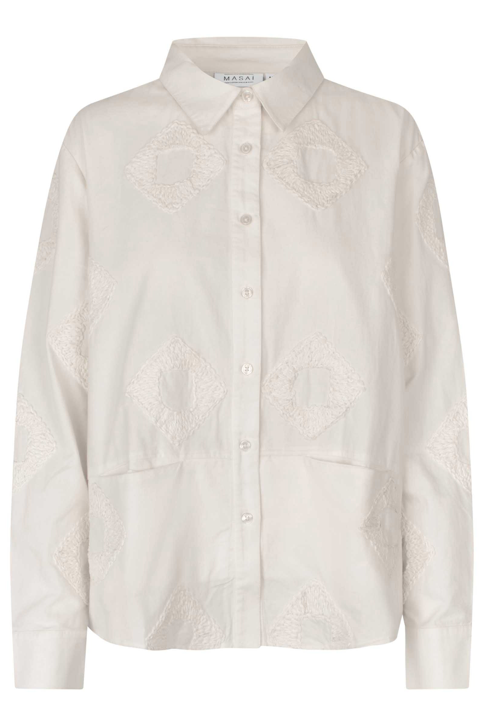 Masai Inanne Embroidered Shirt - Jet Stream