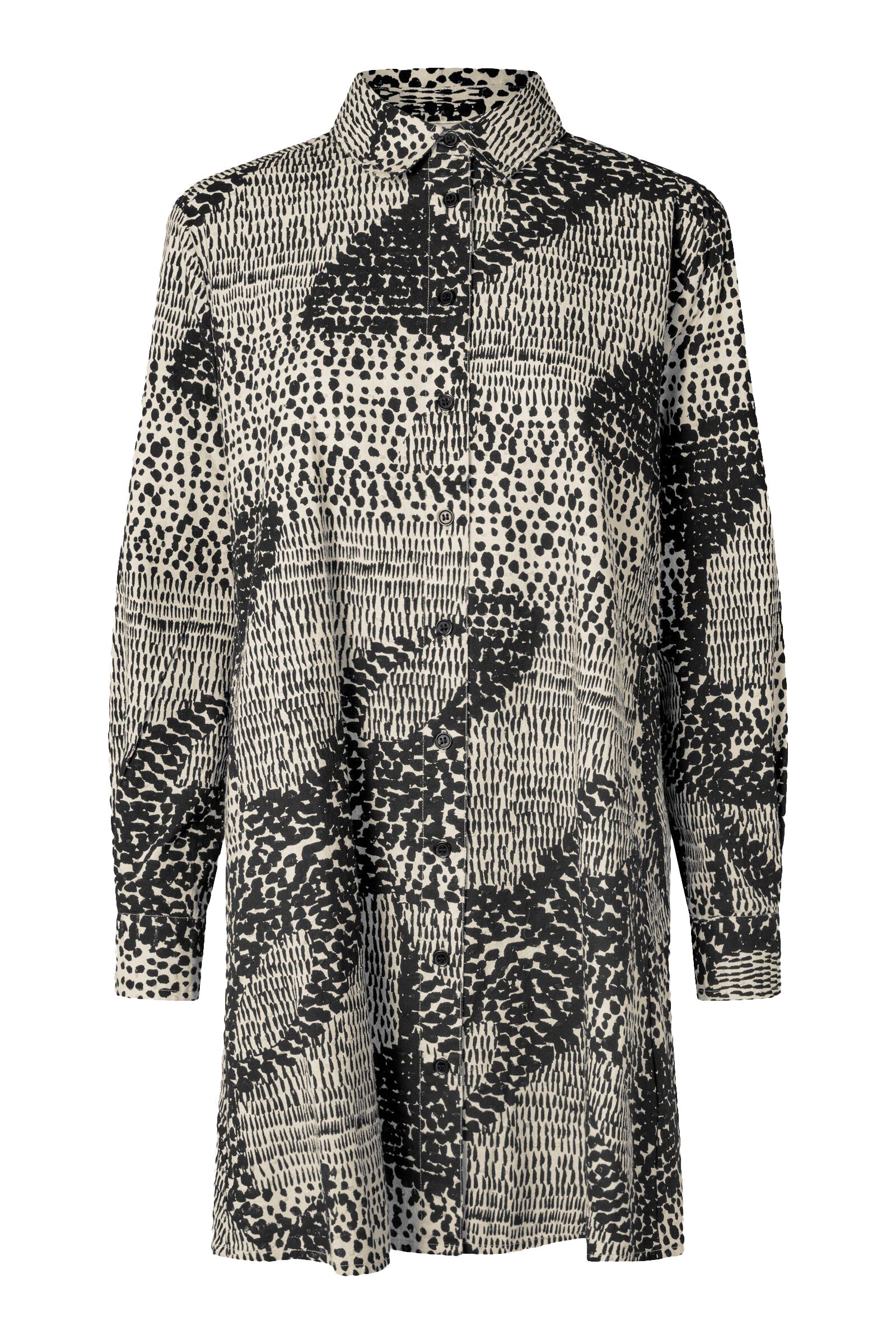 Masai Ingebeth Printed Cotton Shirt - Black