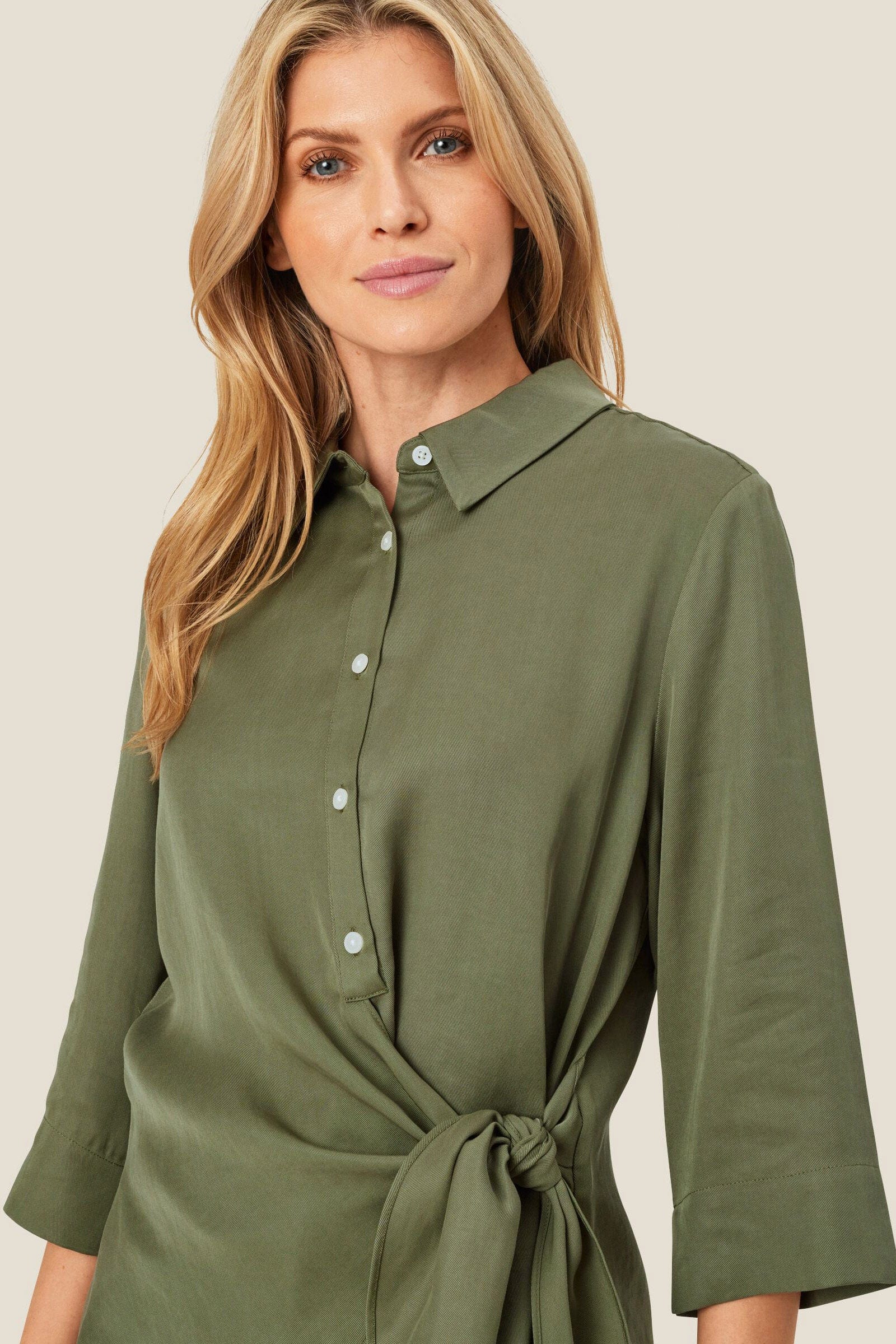 Masai Isalena Shirt - Dark Lichen Green