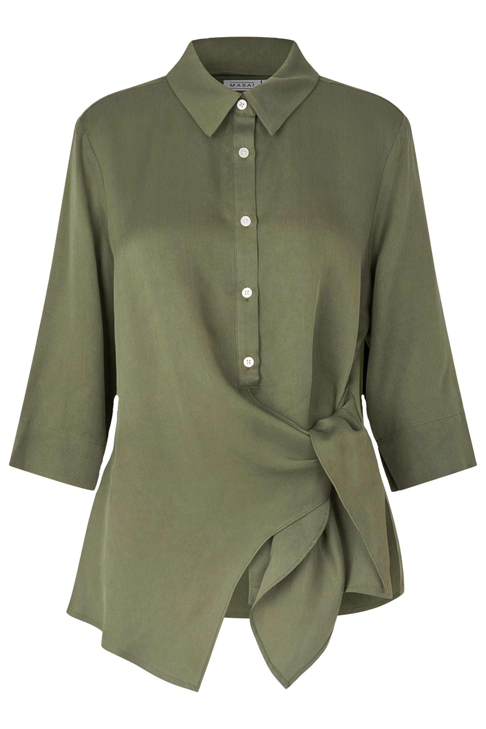 Masai Isalena Shirt - Dark Lichen Green