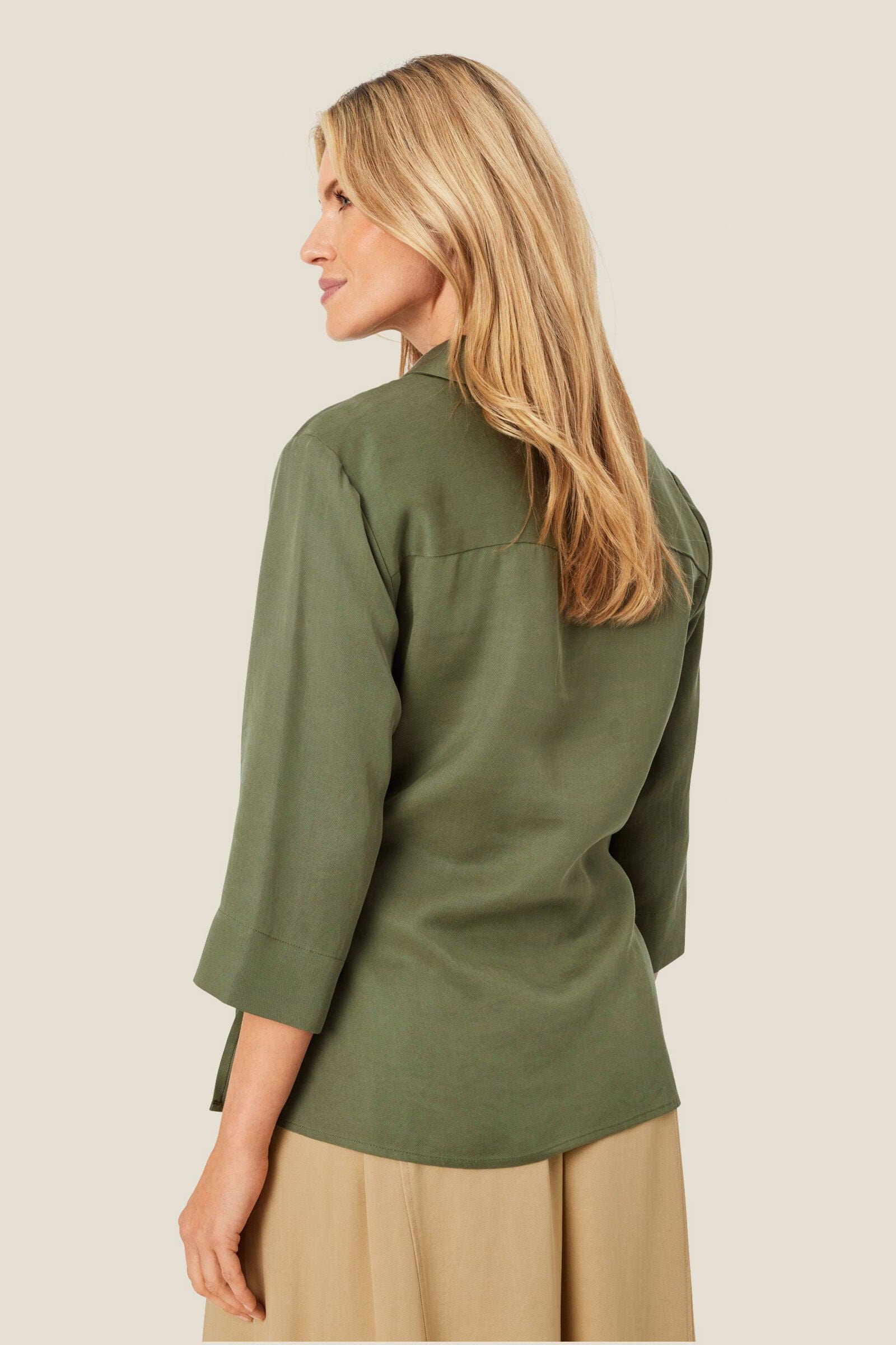 Masai Isalena Shirt - Dark Lichen Green