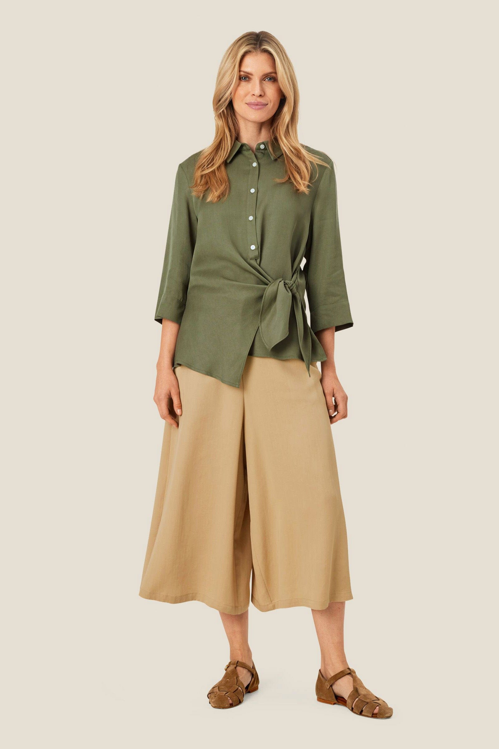 Masai Isalena Shirt - Dark Lichen Green