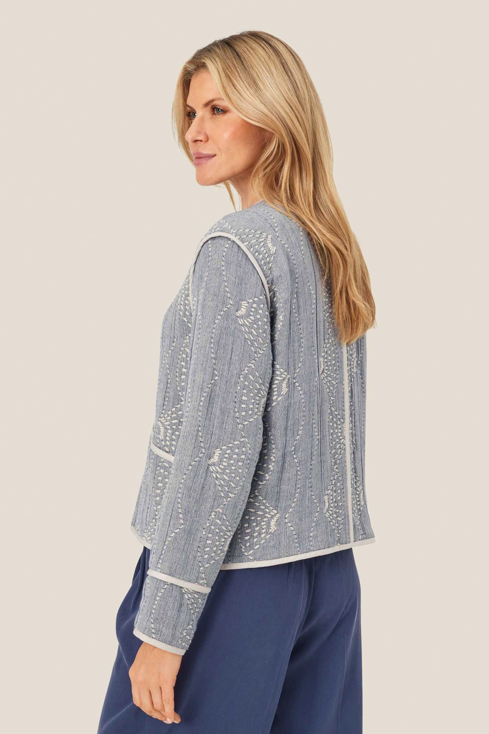 Masai Jeine Cotton Jacket - Sargasso Melange