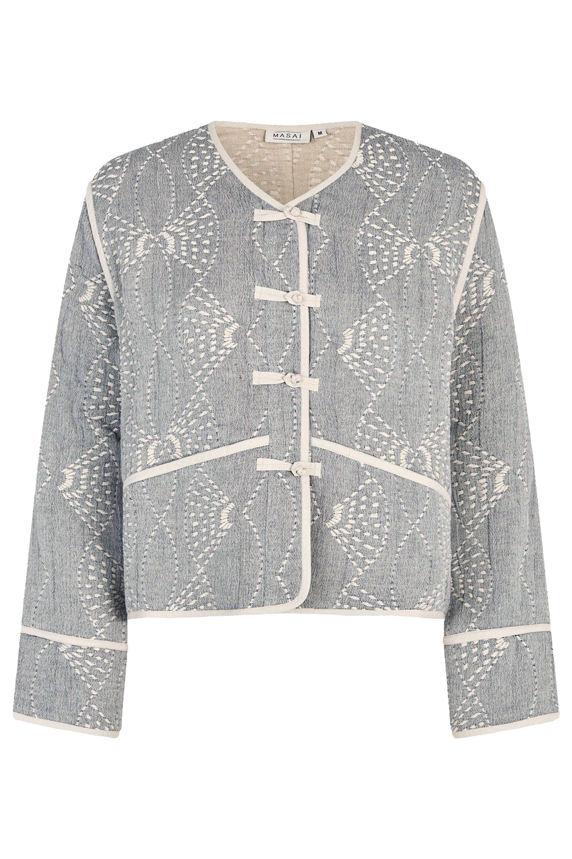 Masai Jeine Cotton Jacket - Sargasso Melange