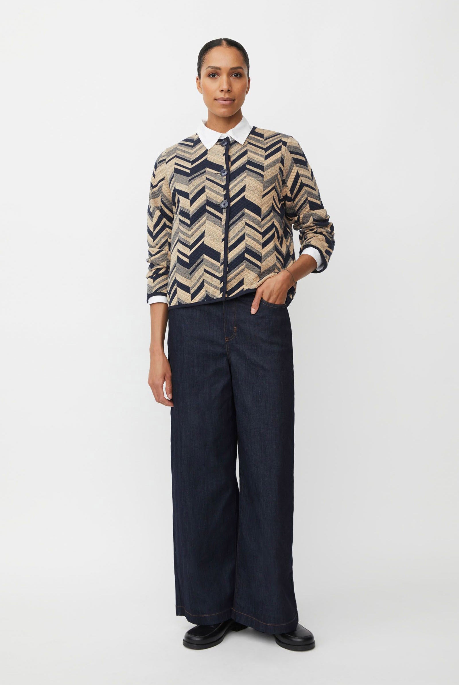 Masai Juanta Quilted Jersey Jacket - Travertine