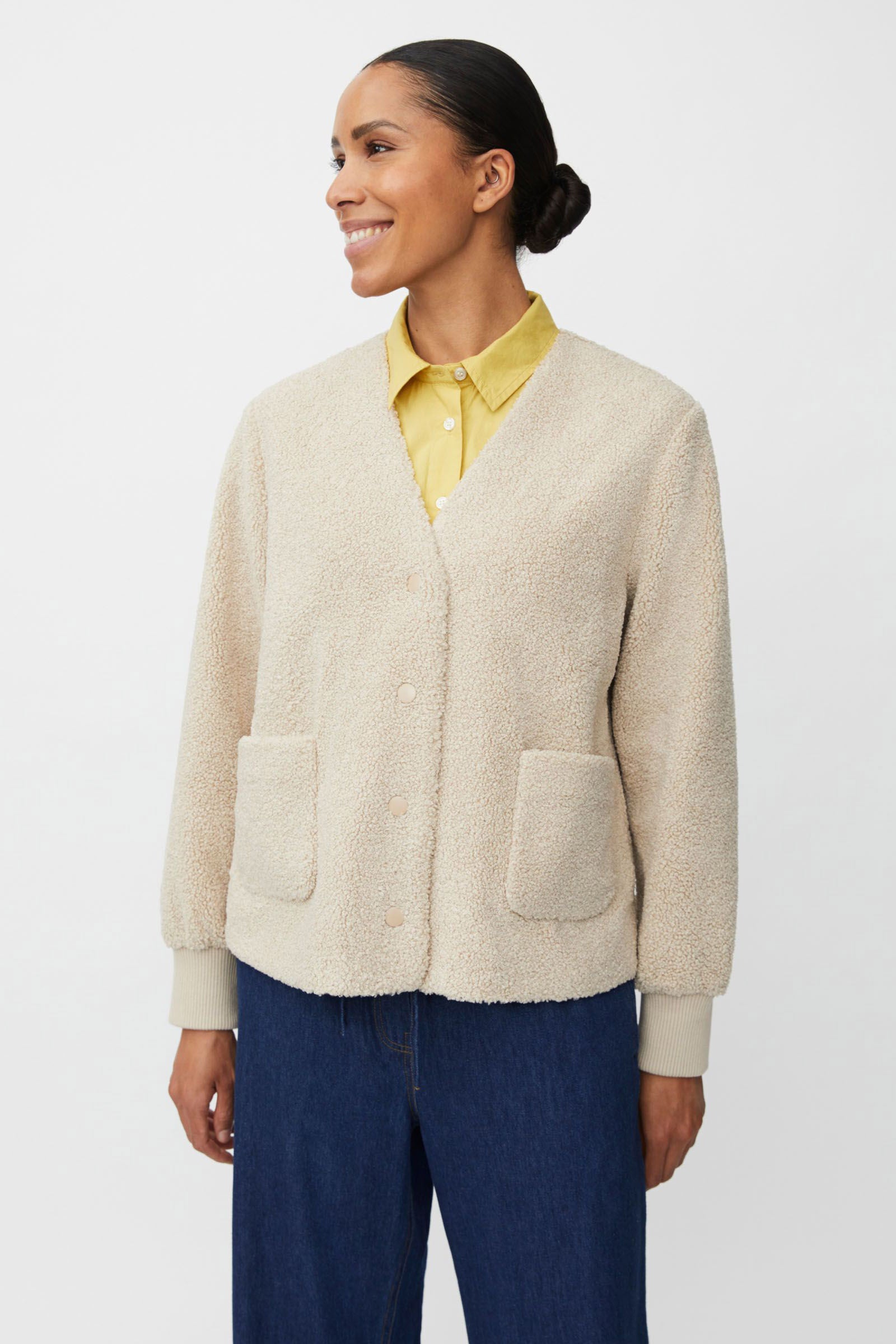 Masai Junte Teddy Fleece Jacket - Fog