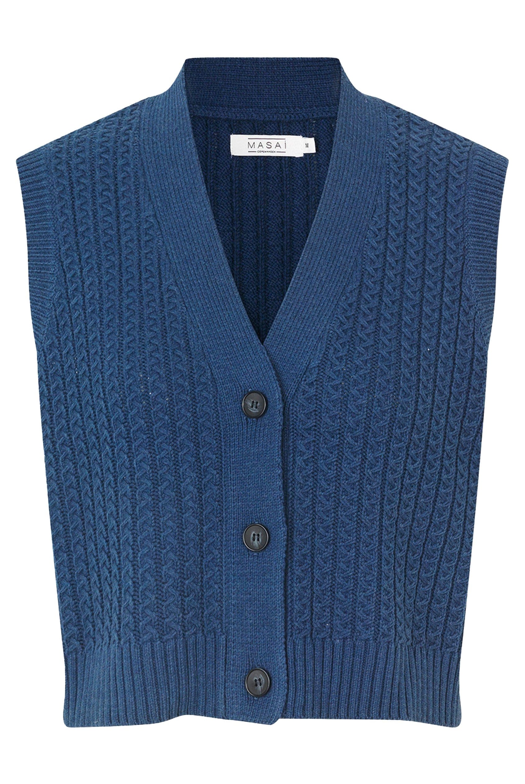 Masai Laney Knitted Sleeveless Jumper - Sargasso Sea