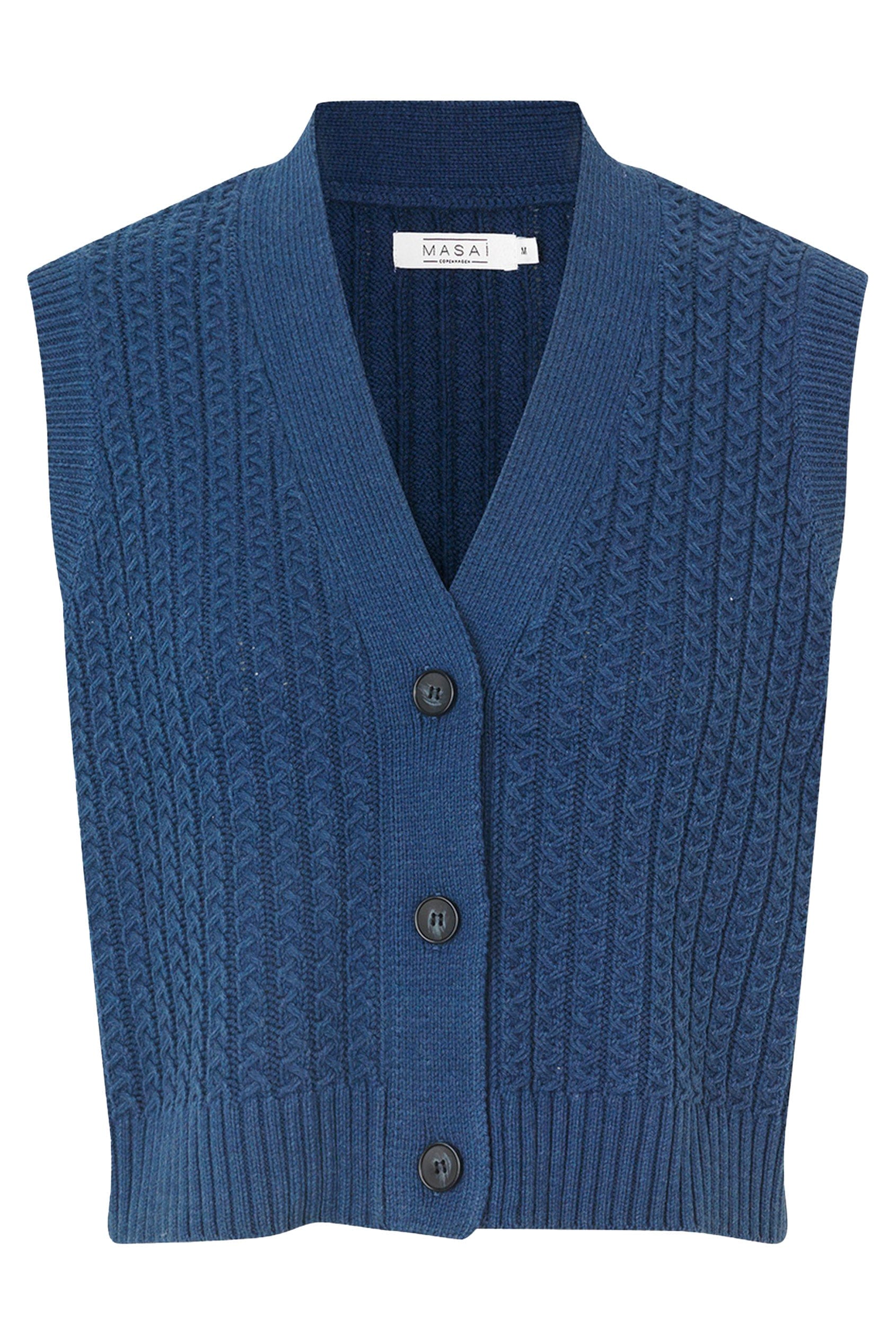 Masai Laney Knitted Sleeveless Jumper - Sargasso Sea