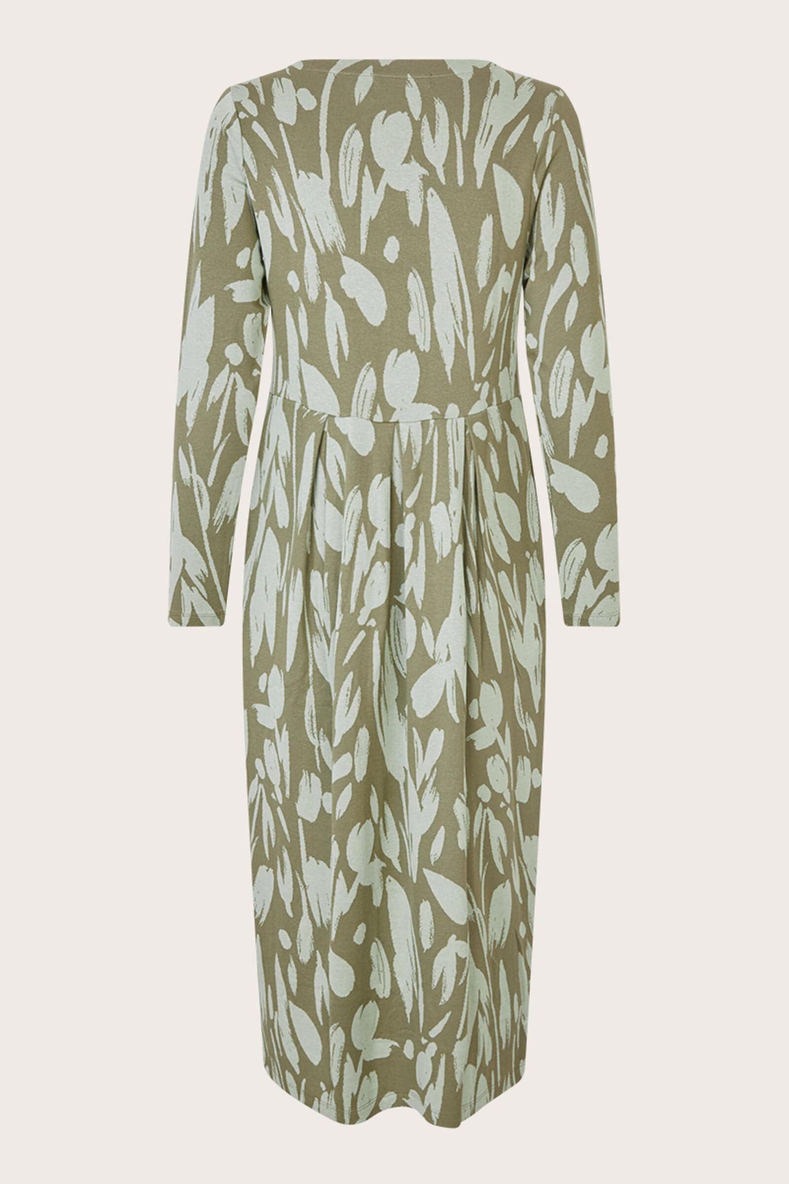 Masai Nilana Printed Jersey Midi Dress - Frosty Green