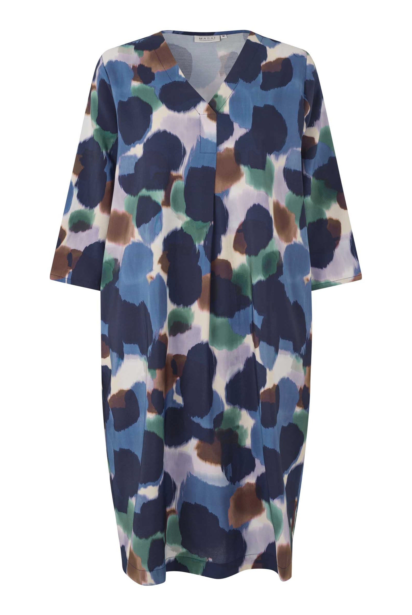 Masai Nodetta Printed Midi Dress - Navy Blazer
