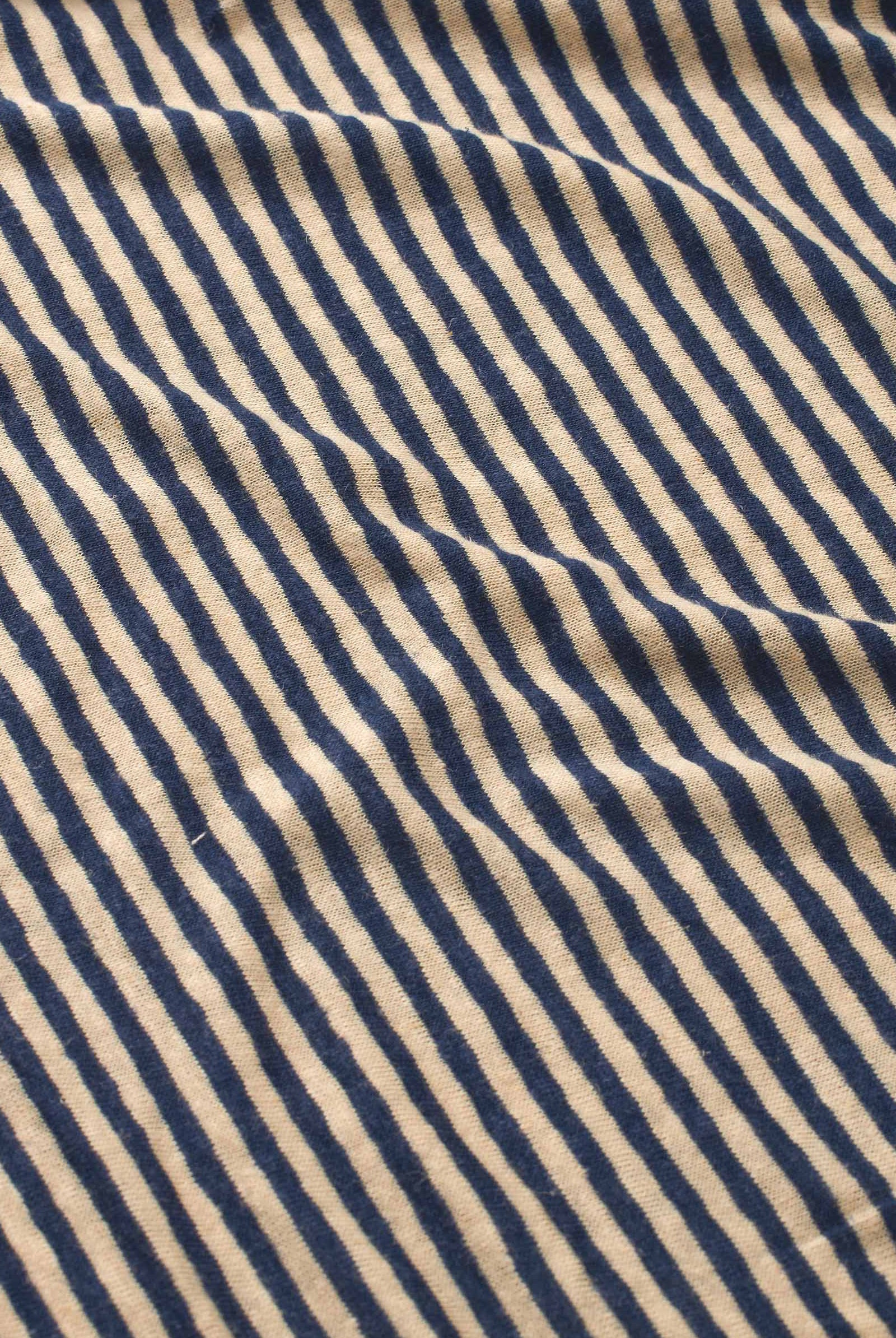 Masai Olnia Striped Linen-blend Jersey Dress - Medieval Blue