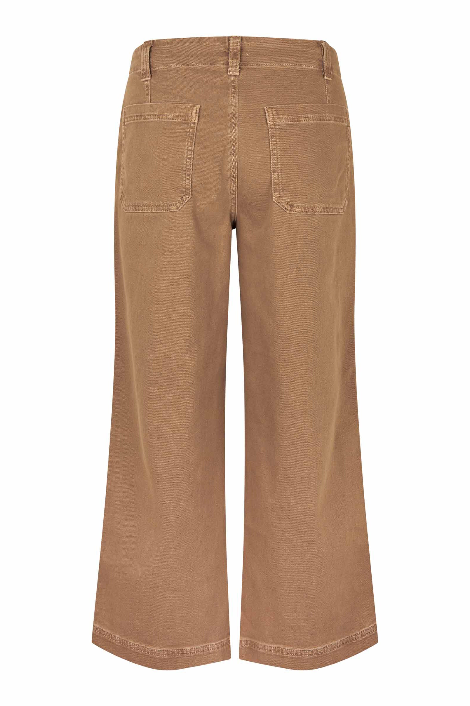 Masai Palisse Cropped Straight Trousers - Otter