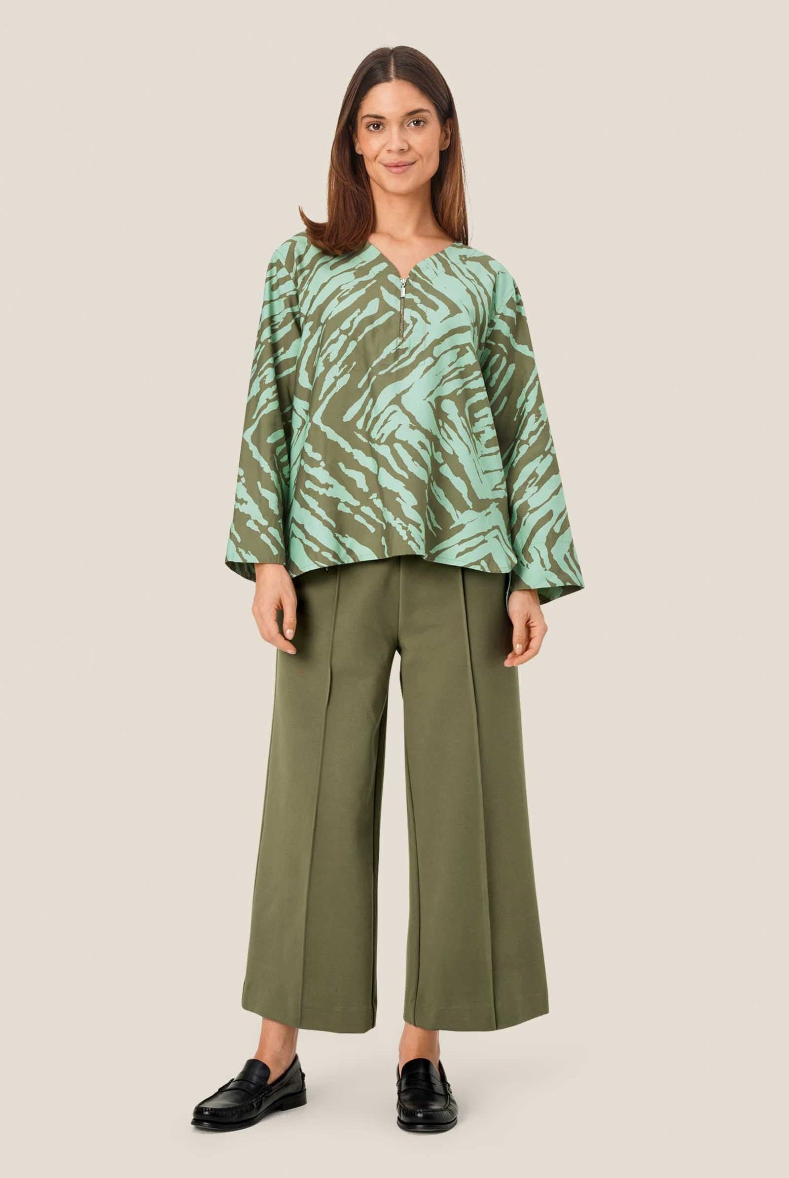 Masai Piana Jersey Trousers - Dark Lichen Green