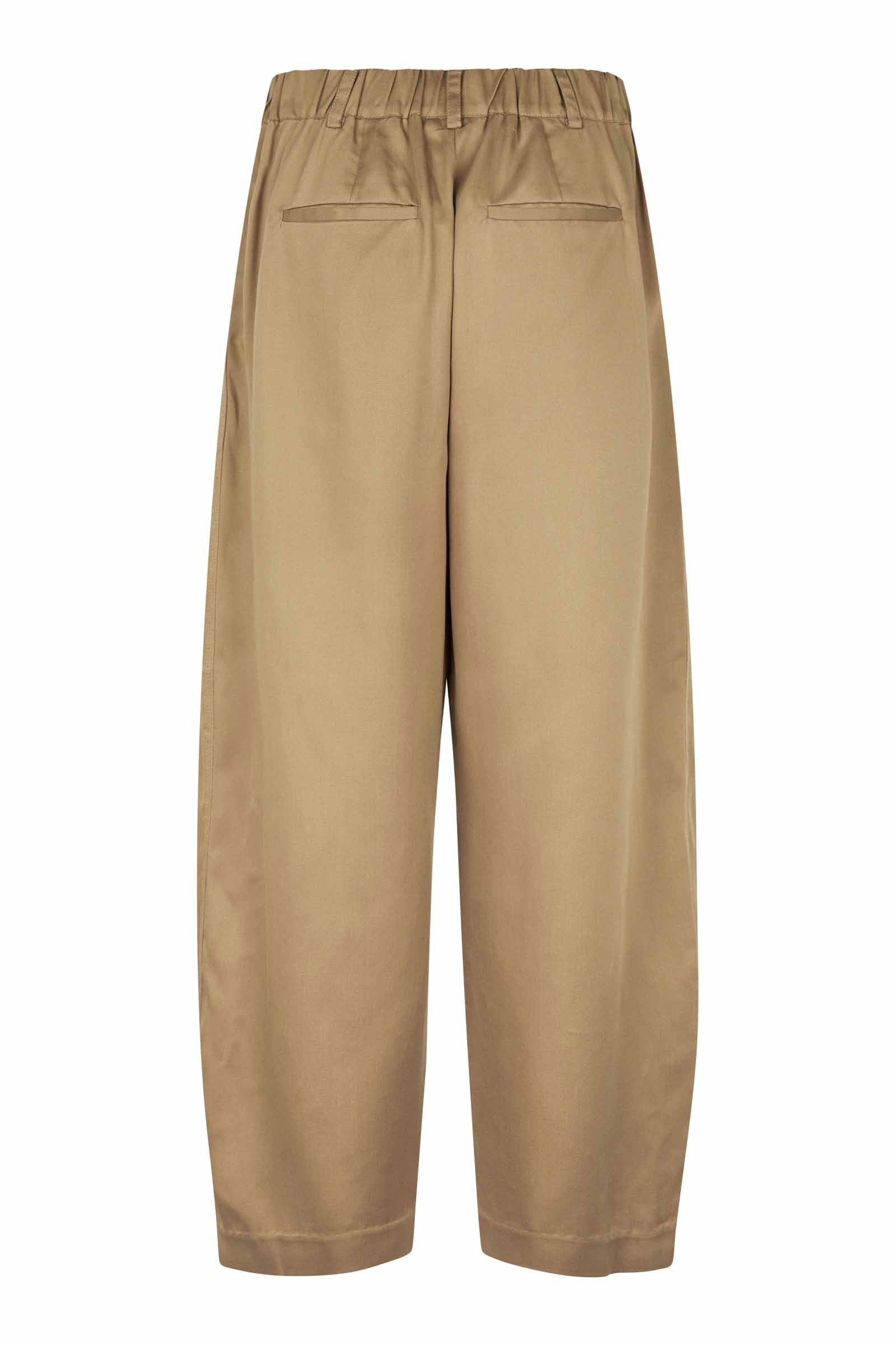 Masai Punna Pleated Ankle Grazer Trousers - Petrified Oak