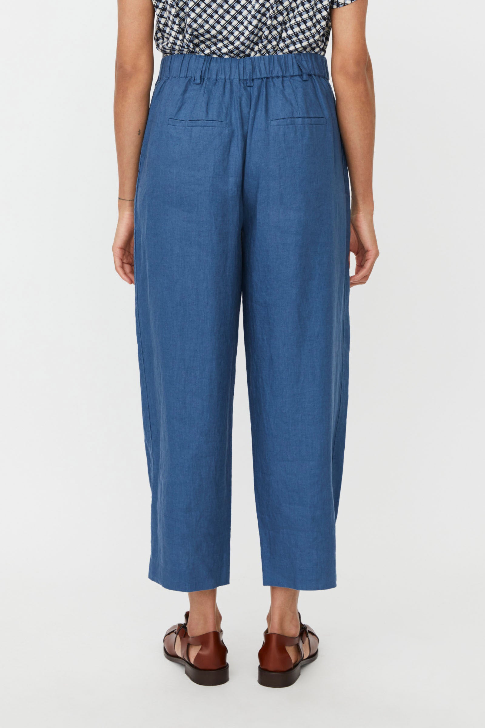 Masai Punna Straight Leg Trousers - Ensign Blue