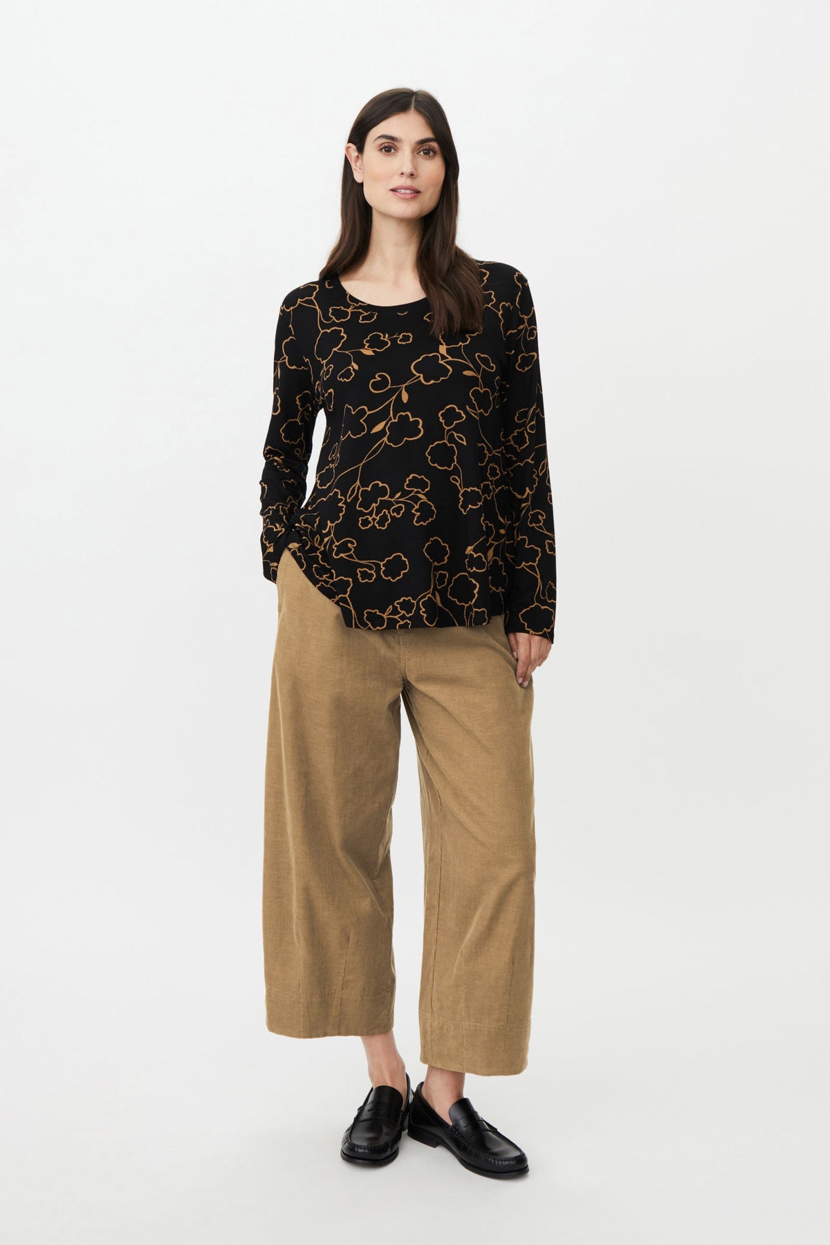 Masai Pylenna Cropped Needle Cord Trousers - Petrified Oak
