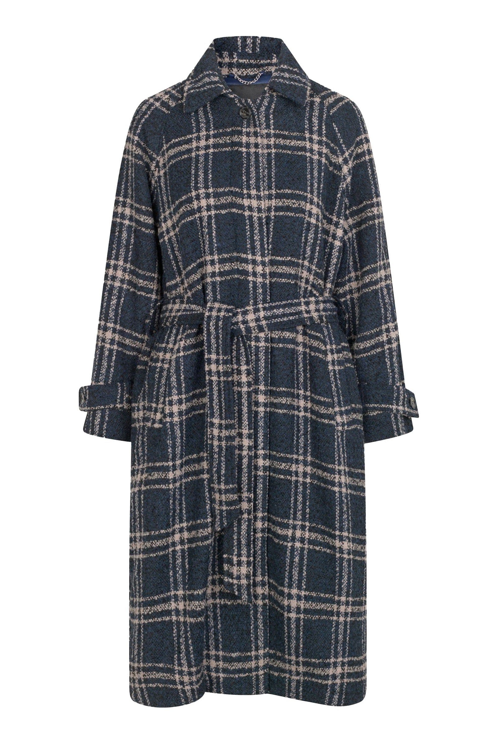 Masai Tanu Check Coat - Moonlit Ocean