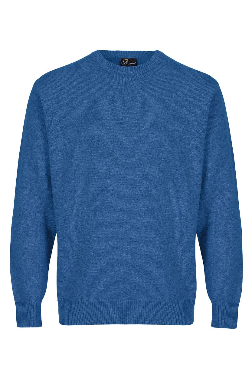Massoti Lambswool Crew Neck Jumper - Royal