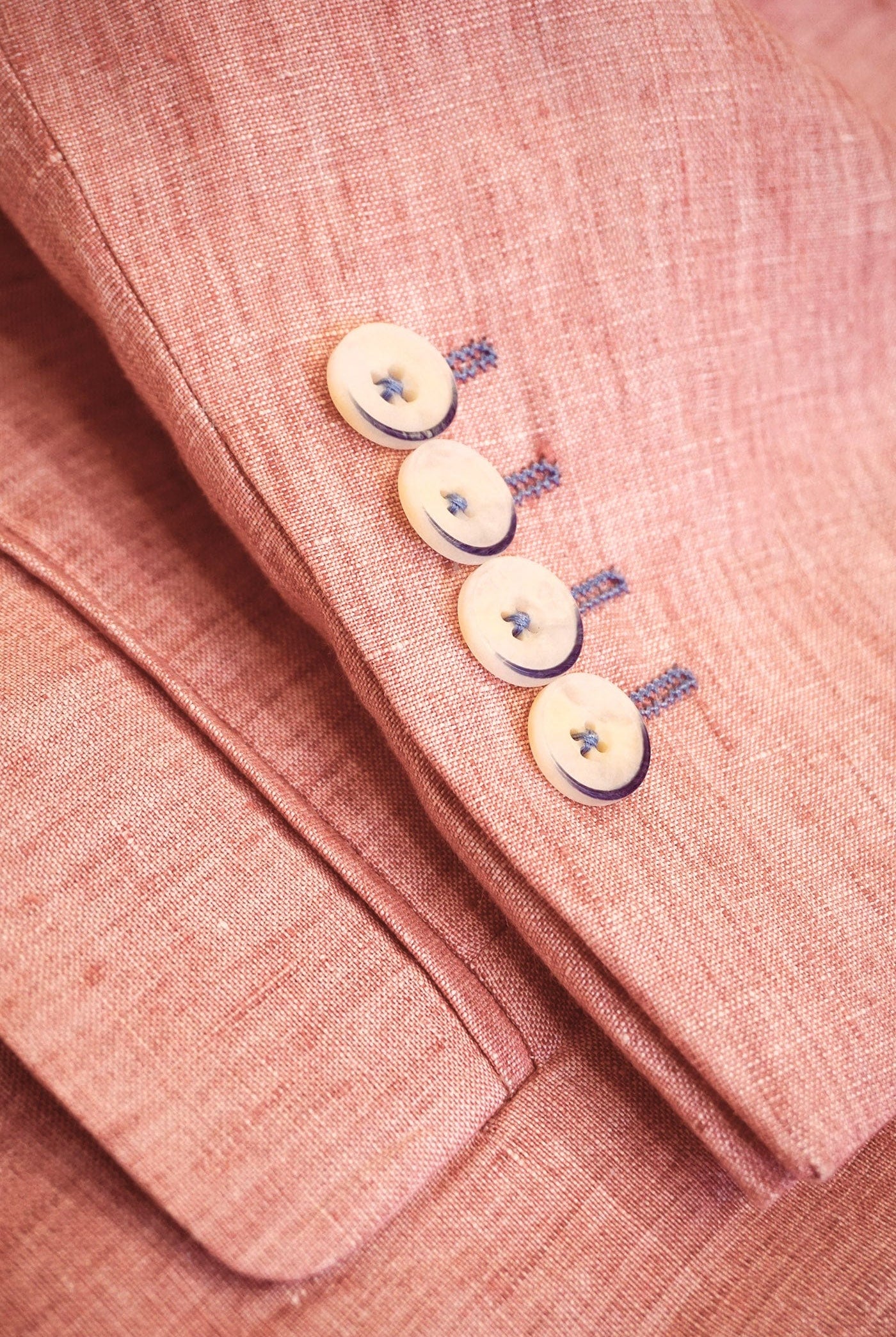 Mazzelli Jack Linen Jacket - Salmon