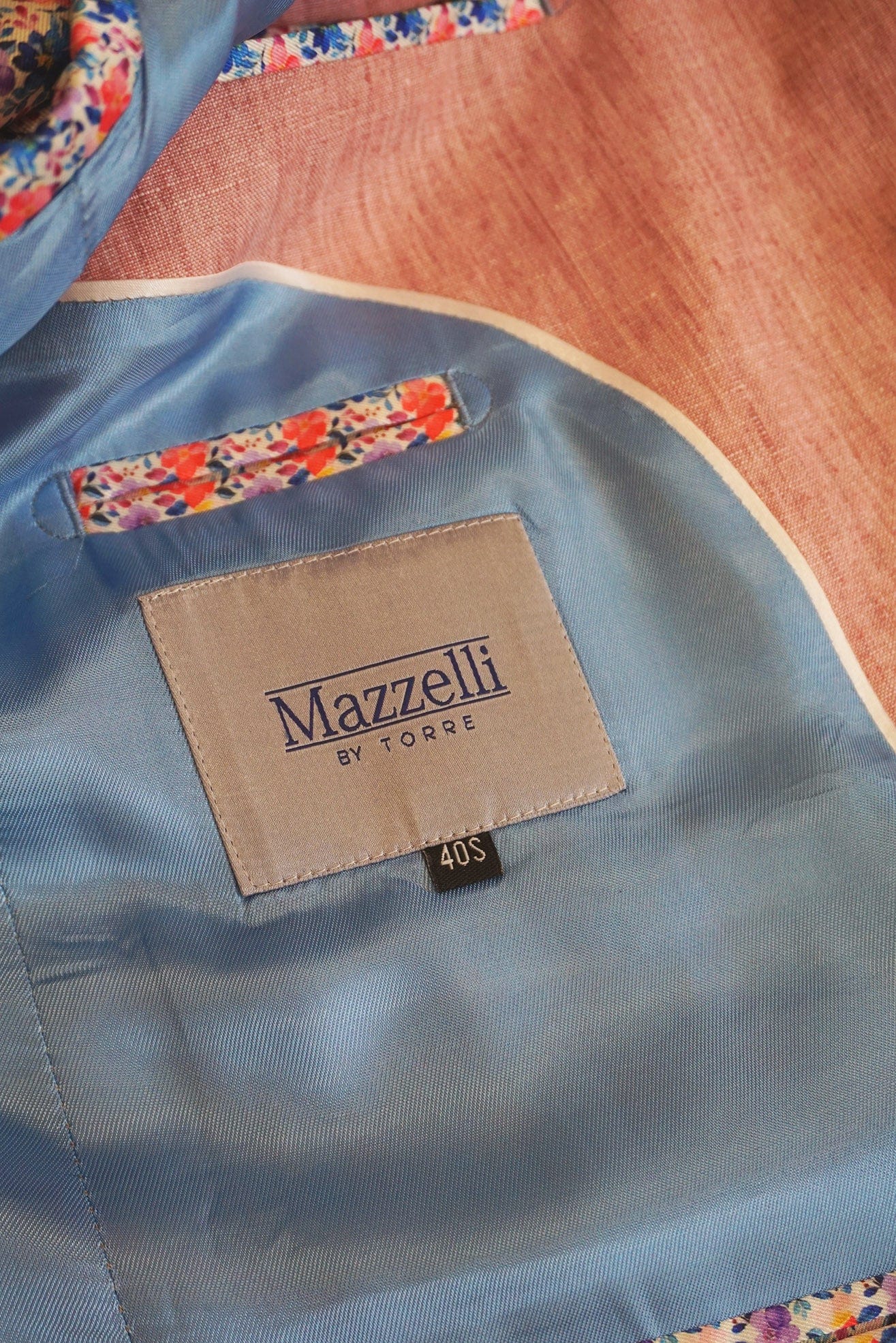 Mazzelli Jack Linen Jacket - Salmon