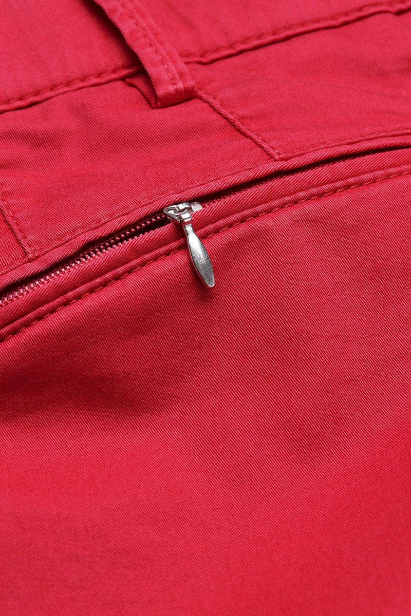 Meyer Augusta High Performance Golf Trousers - Red