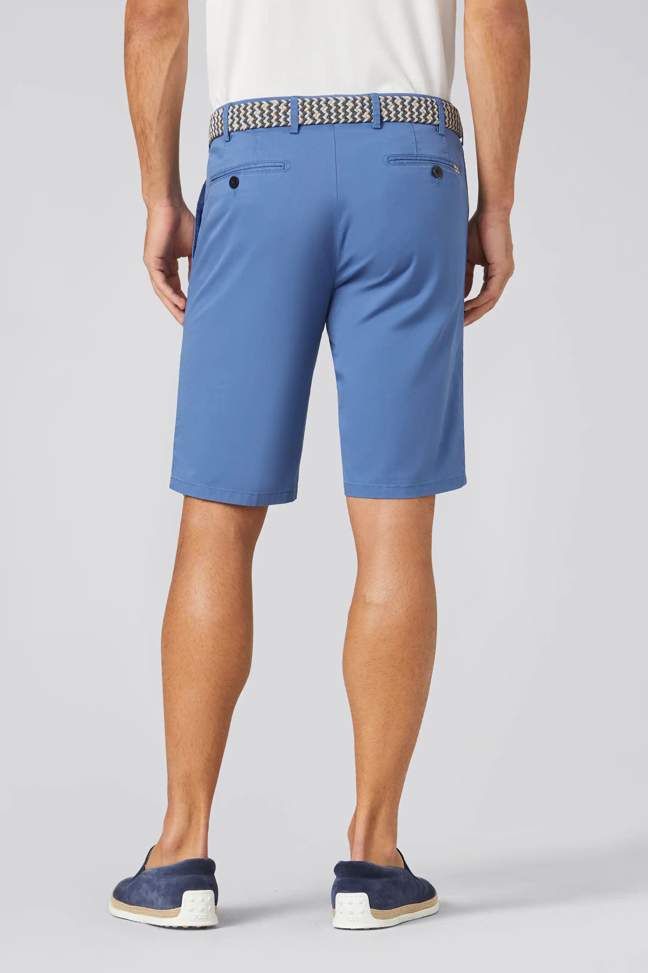 Meyer B-Palma Cotton Stretch Shorts - Blue
