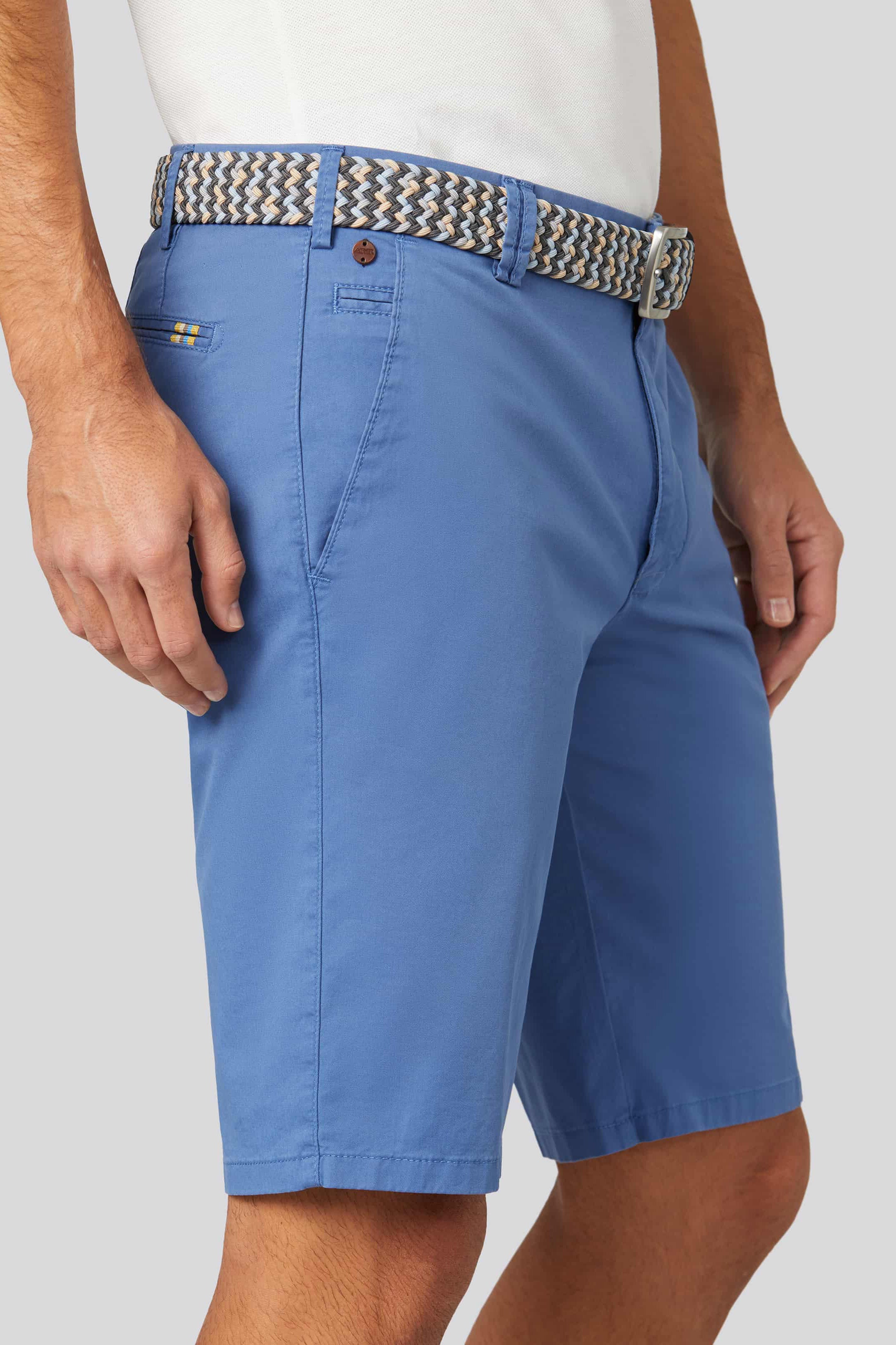 Meyer B-Palma Cotton Stretch Shorts - Blue