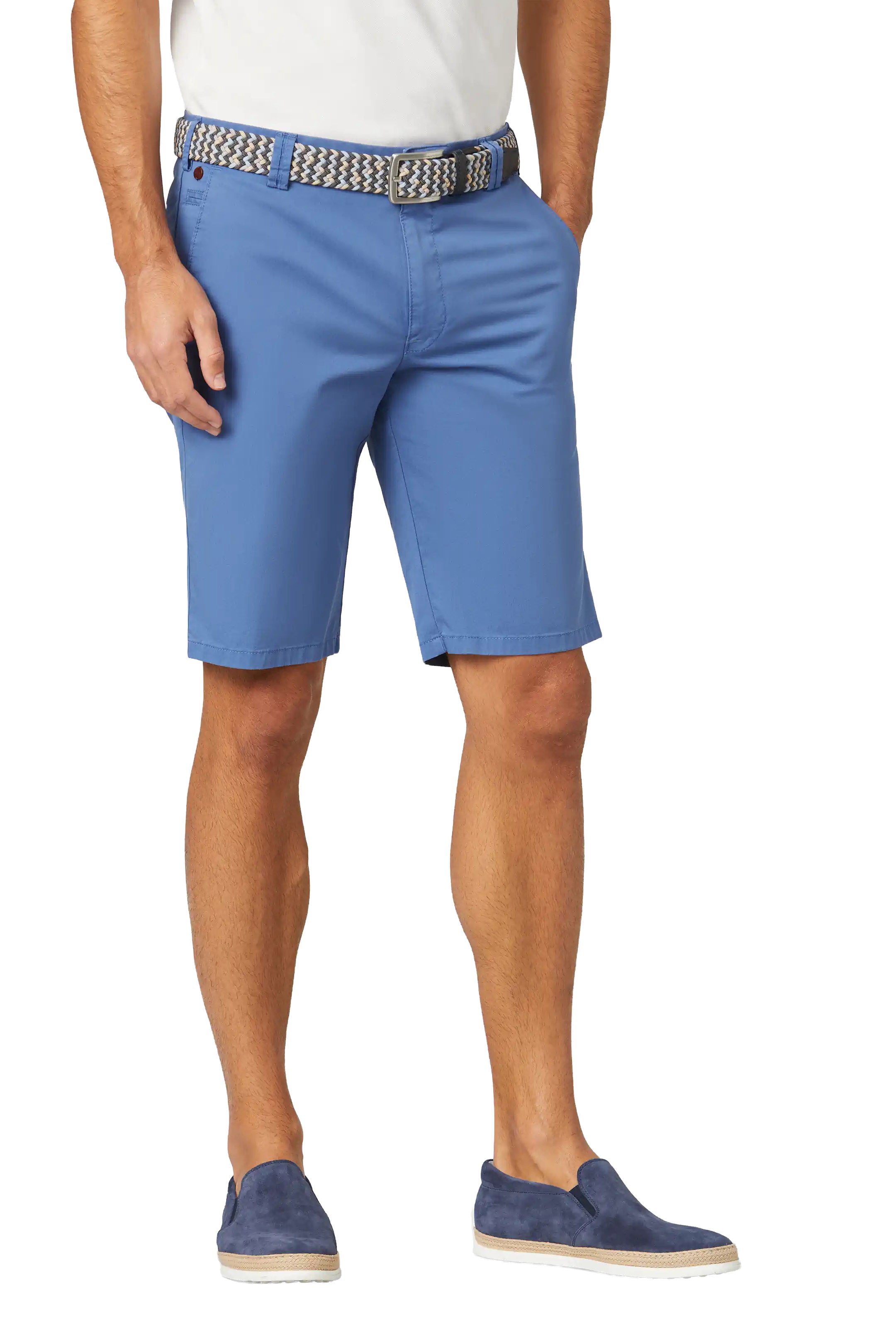 Meyer B-Palma Cotton Stretch Shorts - Blue