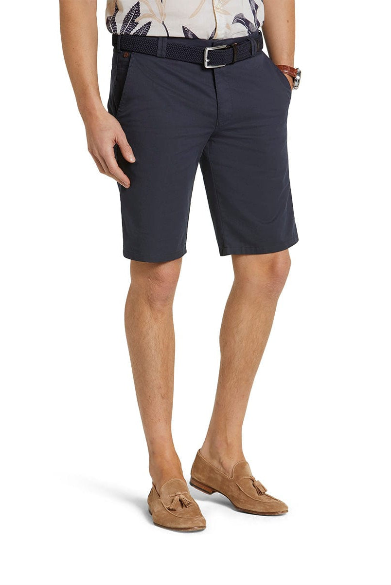 Meyer B-Palma Cotton Stretch Shorts - Navy
