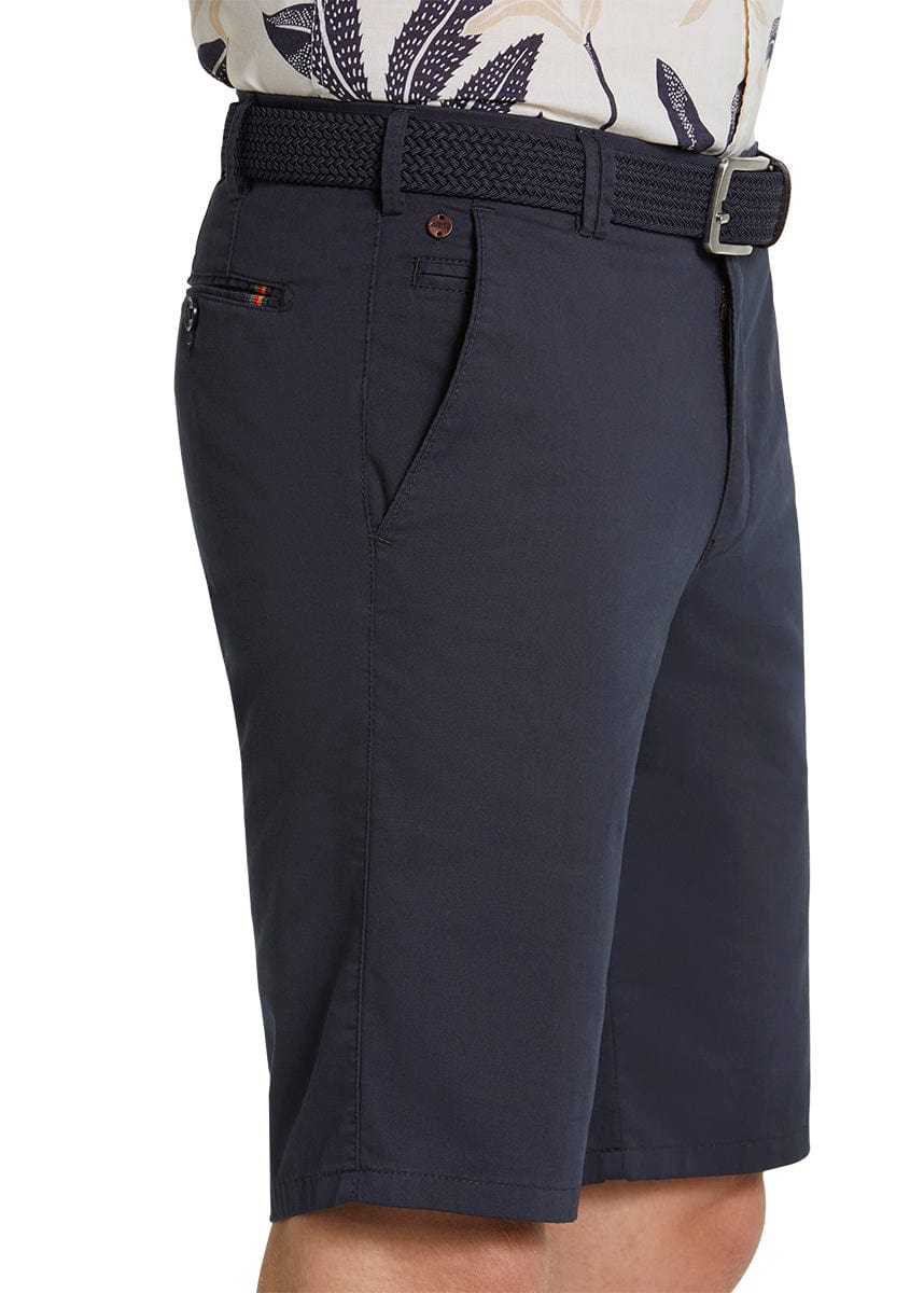 Meyer B-Palma Cotton Stretch Shorts - Navy