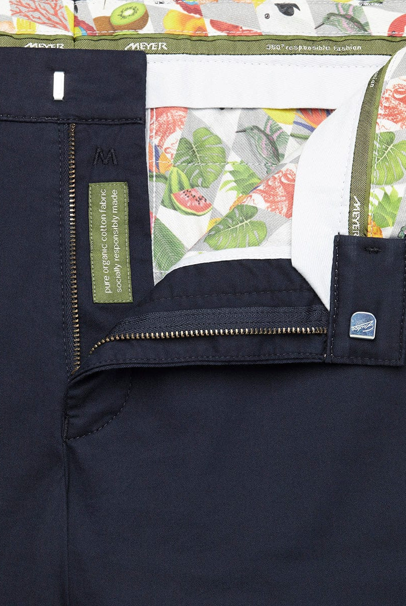 Meyer B-Palma Cotton Stretch Shorts - Navy