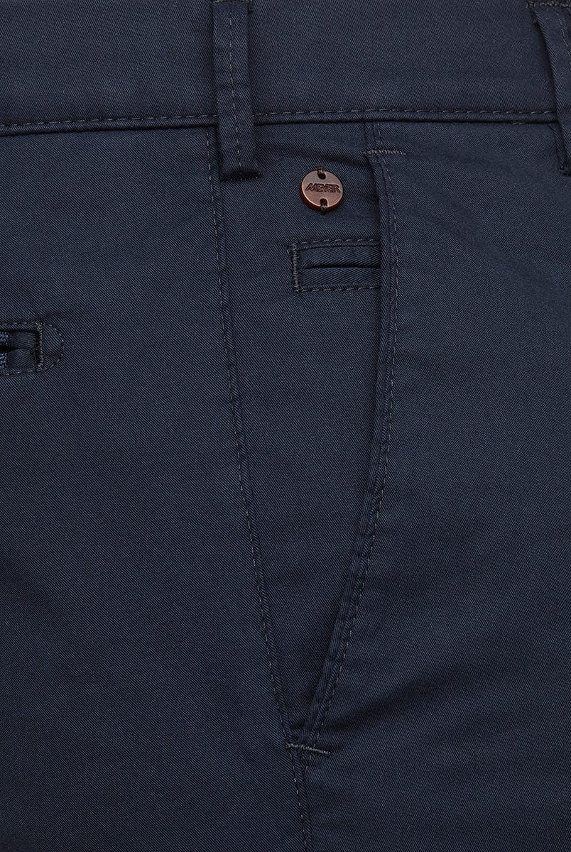 Meyer B-Palma Cotton Stretch Shorts - Navy