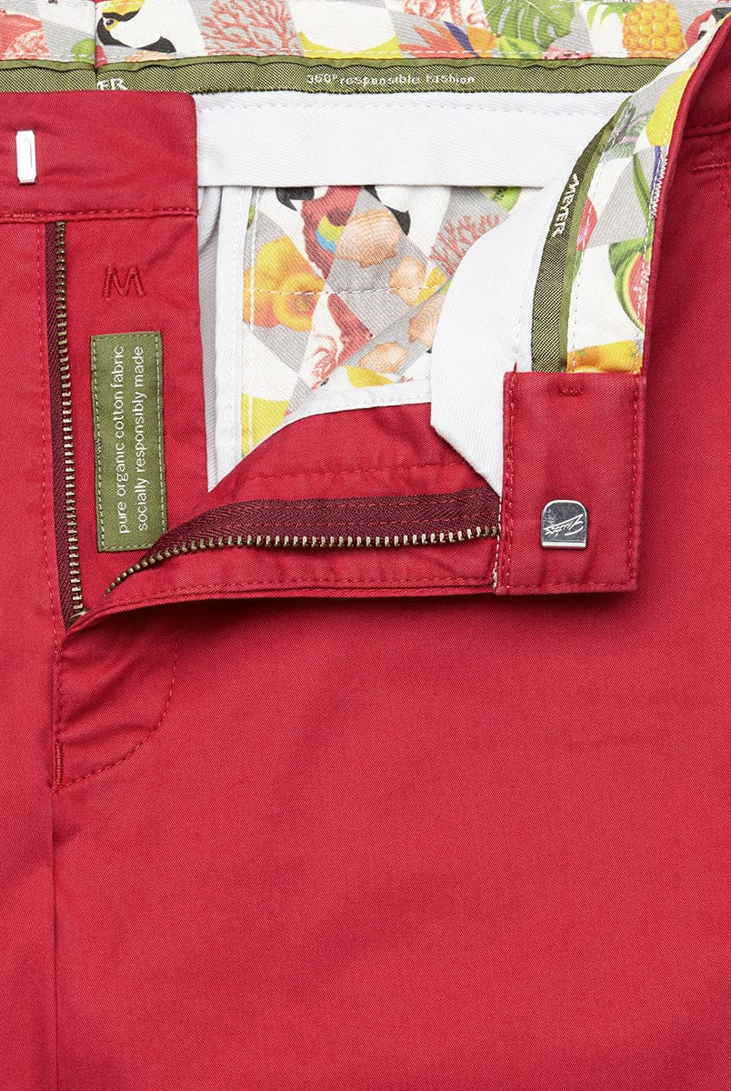Meyer B-Palma Cotton Stretch Shorts - Red