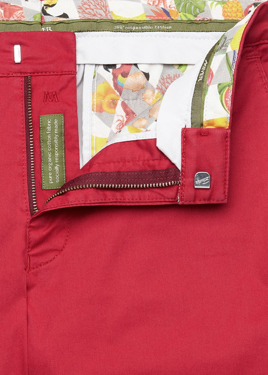 Meyer B-Palma Cotton Stretch Shorts - Red