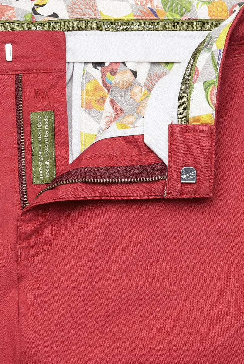 Meyer B-Palma Cotton Stretch Shorts - Washed Red