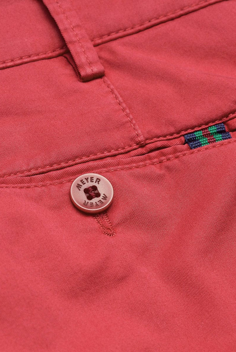 Meyer B-Palma Cotton Stretch Shorts - Washed Red