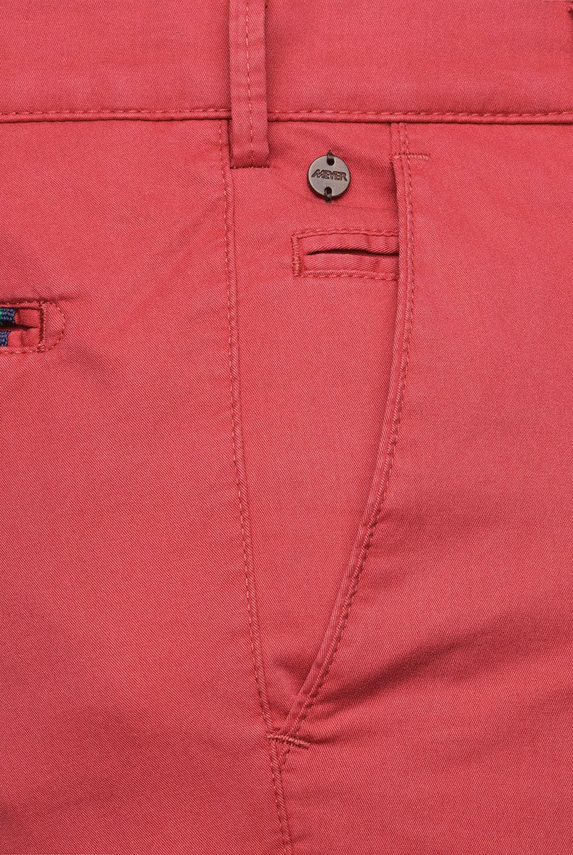 Meyer B-Palma Cotton Stretch Shorts - Washed Red