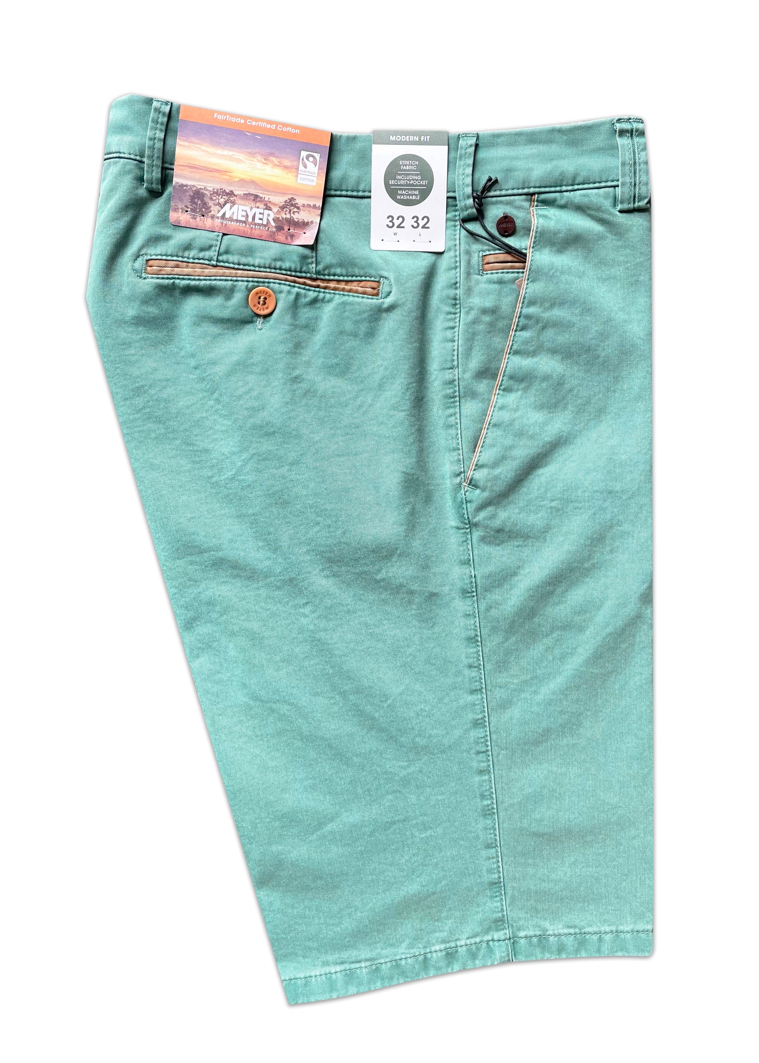 Meyer B-Palma Fairtrade Cotton Stretch Shorts - Blue 140-1-5001_25_32_32