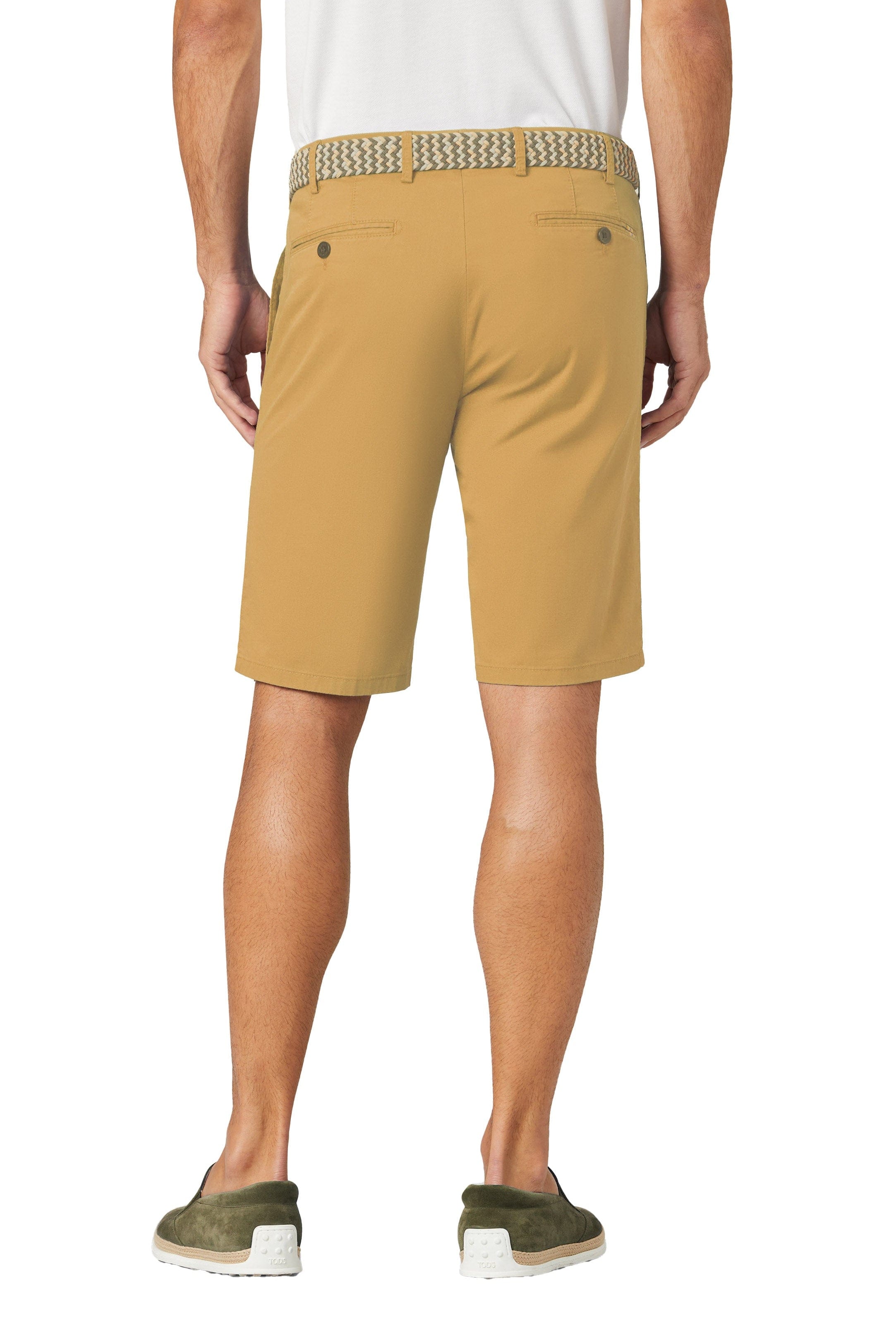 Meyer B-Palma Stretch Cotton Twill Shorts - Gold
