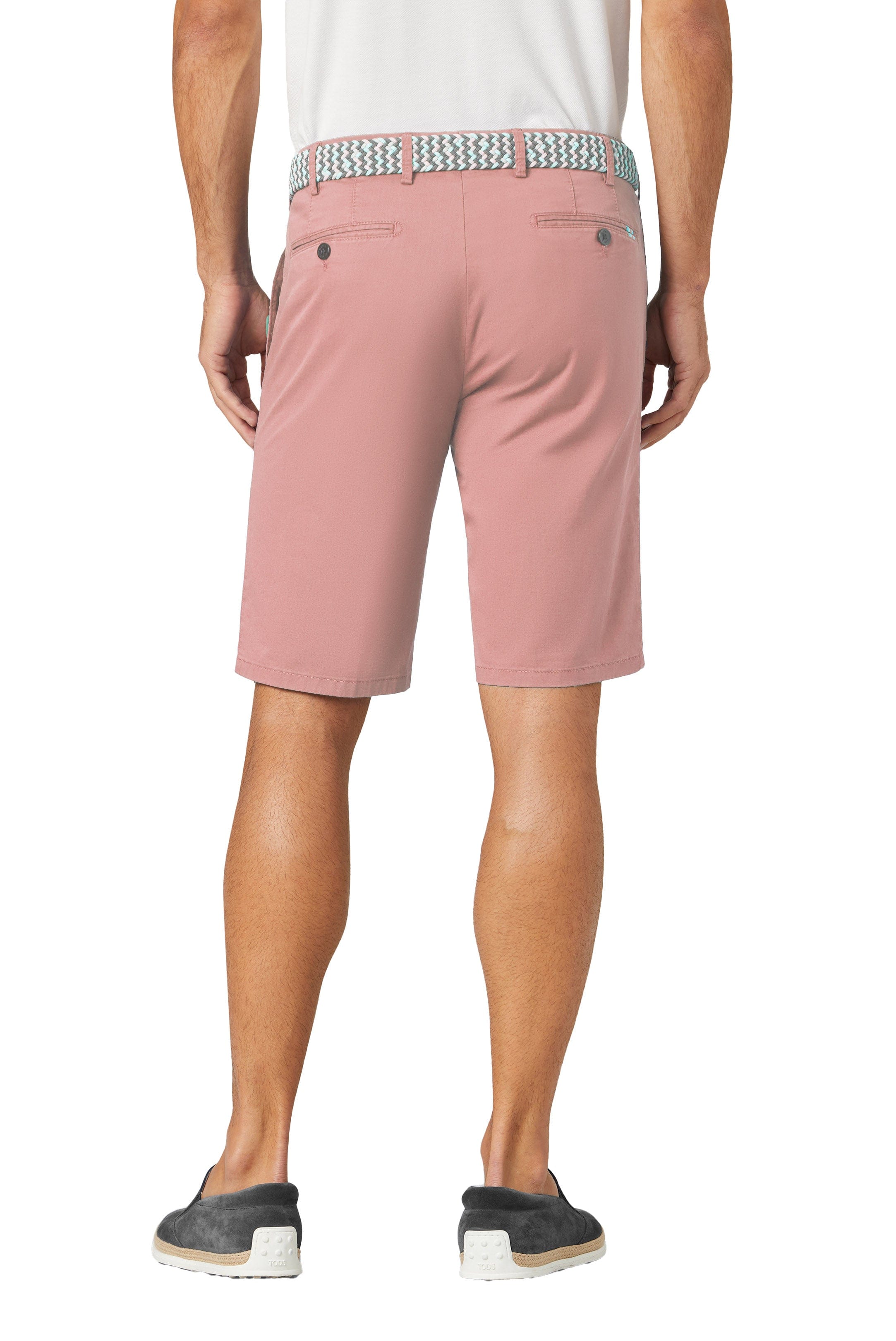 Meyer B-Palma Stretch Cotton Twill Shorts - Soft Pink