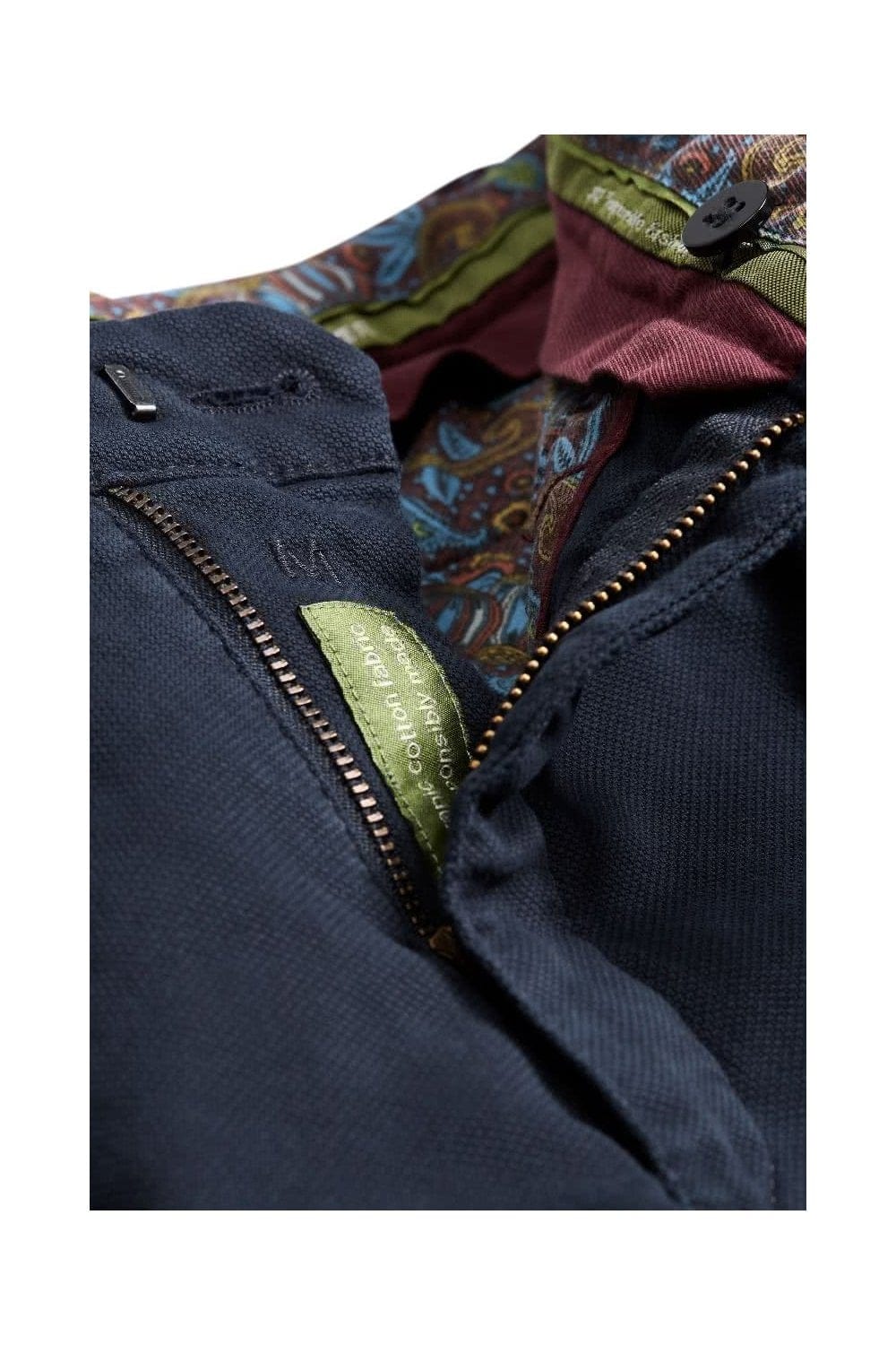 Meyer Chicago Canas Look Stretch Chino Trousers - Navy