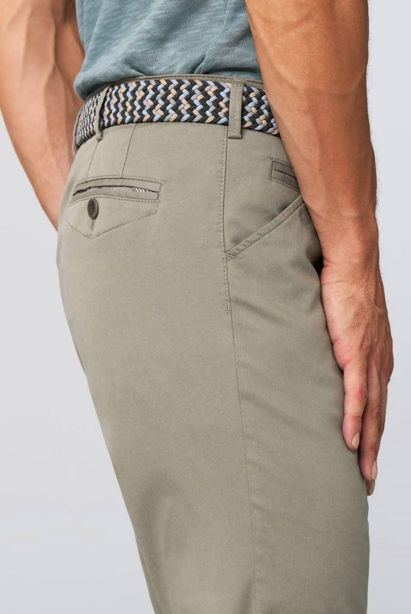 Meyer Chicago Fine Cotton Stretch Chinos - Sage